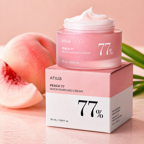 Anua Peach 77 Niacin Enriched Cream – Aufhellende Feuchtigkeitscreme mit Pfirsich & Niacinamid, 50 ml - alta-beauty.com