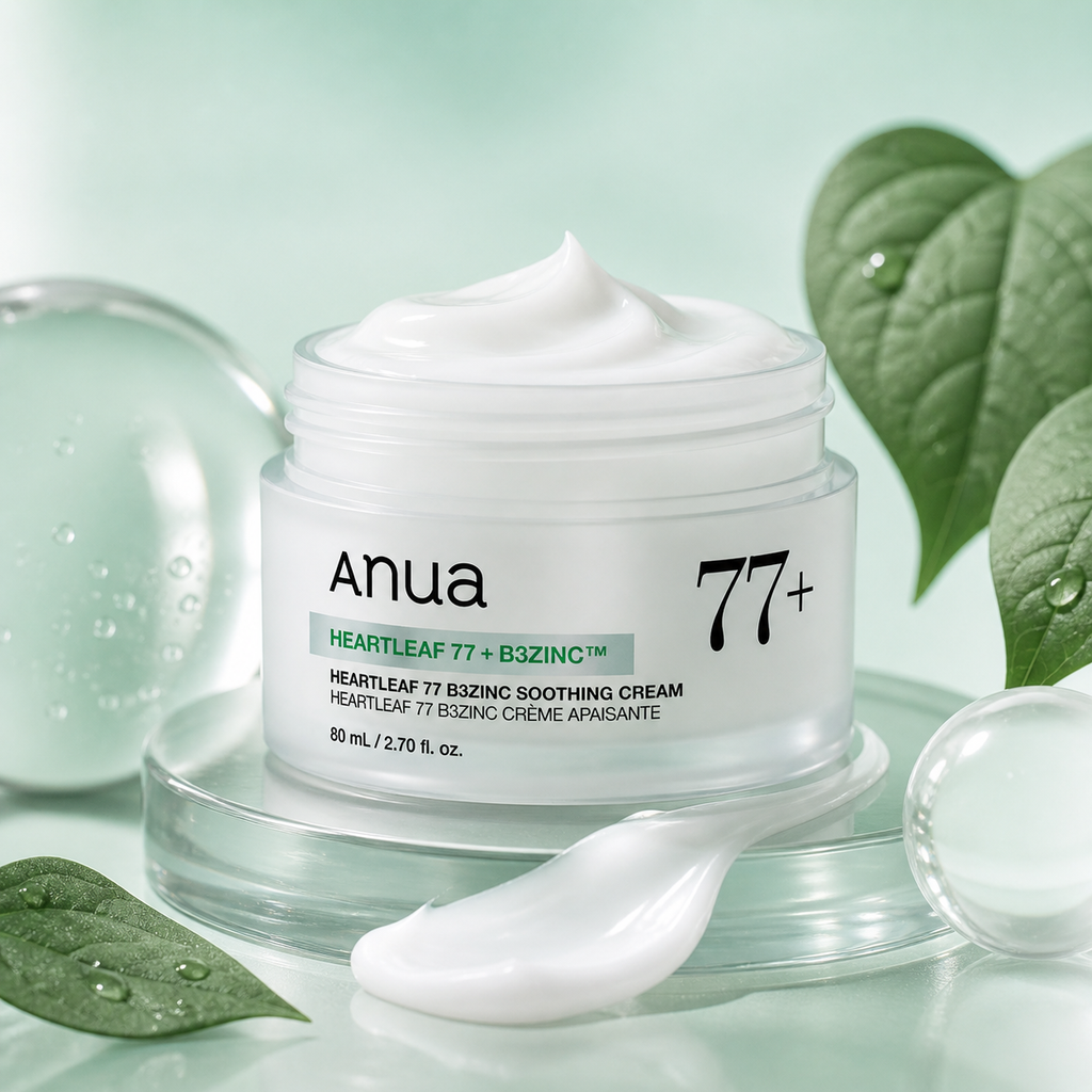Anua Heartleaf 77 B3Zinc Soothing Cream – Beruhigende Creme für unreine Haut, 80 ml