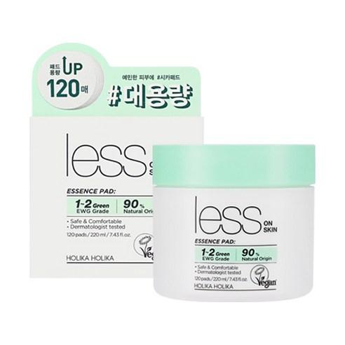 Holika Holika Less On Skin Essence Pad 120 Stück – beruhigende Toner-Pads