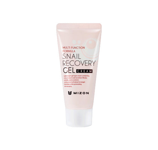 MIZON Snail Recovery Gel Cream auf Haut – Schneckenfilträt einziehen