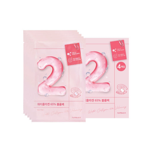 Numbuzin No.2 Water Collagen 65% Voluming Mask 10er – Wasserkollagen Feuchtigkeit prall