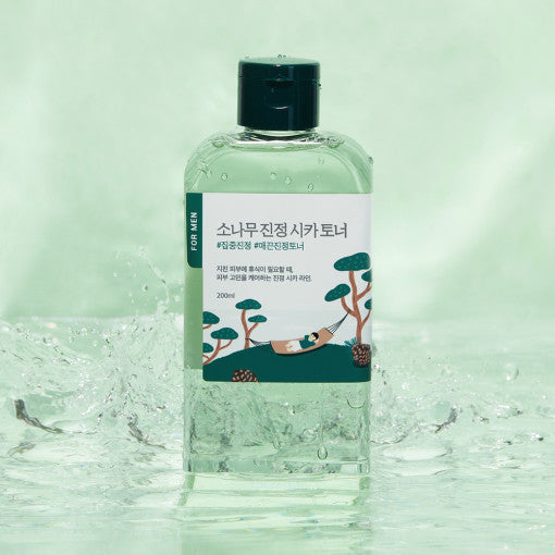 Round Lab For Men Pine Calming Cica Toner 200ml – beruhigender Kiefer-Cica Toner Männer