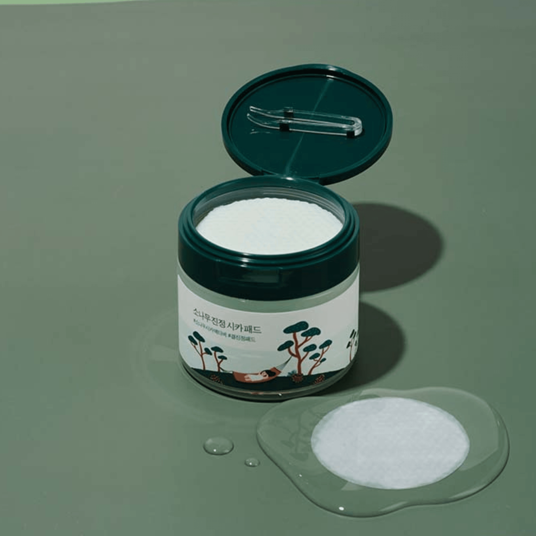 Round Lab Pine Calming Cica Pad 50 Stück – beruhigende Toner-Pads Kiefer Cica
