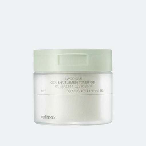 celimax JI WOO GAE Cica BHA Blemish Toner Pad 60er – BHA PHA LHA Akne-Pads