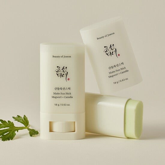 Beauty of Joseon Matte Sun Stick Duo – Mugwort Camellia mattierender Stick