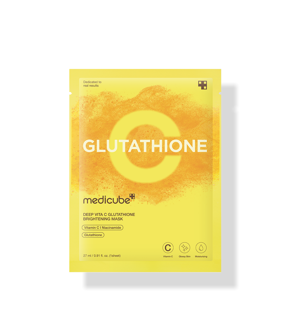 medicube Deep Vita C Glutathione Brightening Mask 27g x 5 Stück – aufhellende Vitamin C Gelmaske