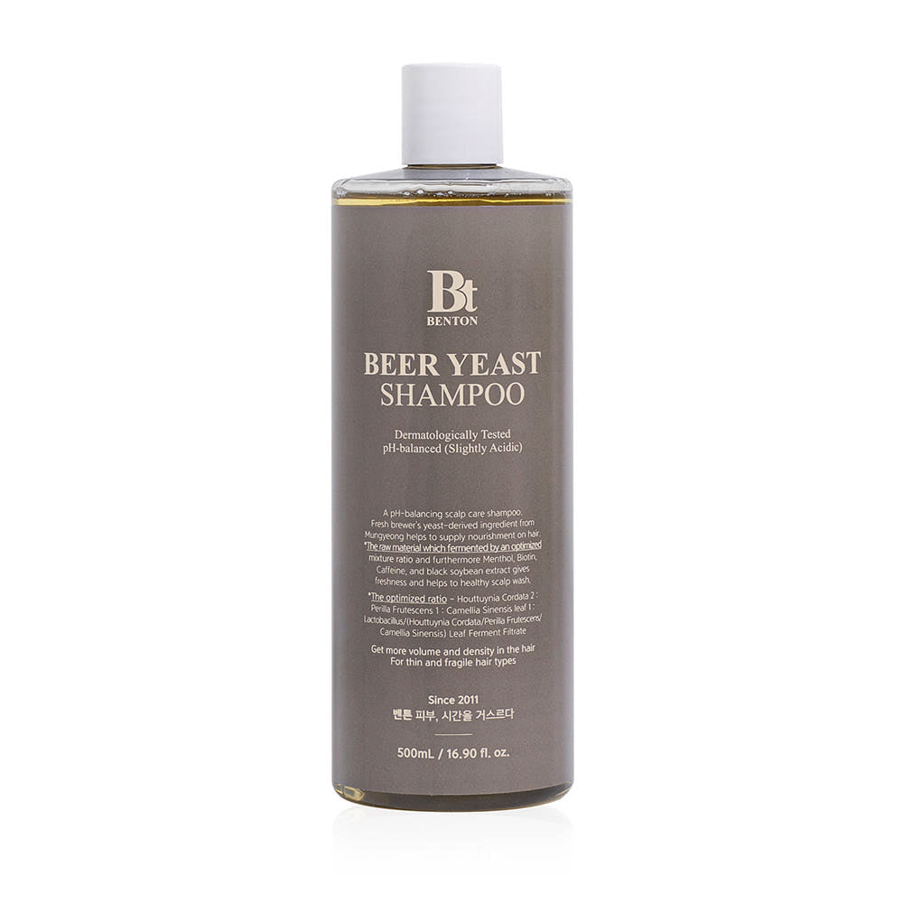 Benton Beer Yeast Shampoo 500ml – Bierhefe Biotin Koffein gegen Haarausfall
