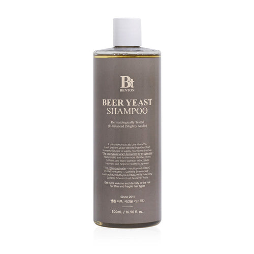 Benton Beer Yeast Shampoo 500ml – Bierhefe Biotin Koffein gegen Haarausfall