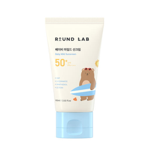 Round Lab Baby Mild Sun Cream SPF50+ PA++++ 60ml – sanfter Baby-Sonnenschutz Hafer-Barriere
