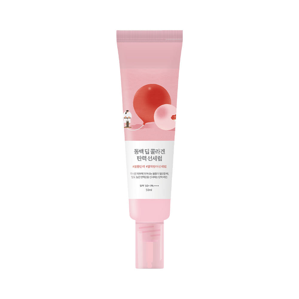 Round Lab Camellia Deep Collagen Firming Sun Serum SPF50+ PA++++ 50ml – straffendes Sonnenschutz-Serum