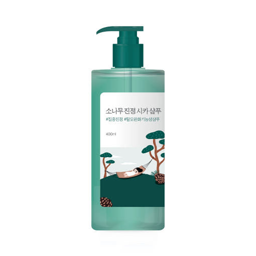 Round Lab Pine Calming Cica Shampoo 400ml – Kopfhaut-Shampoo gegen Haarausfall Kiefer Cica