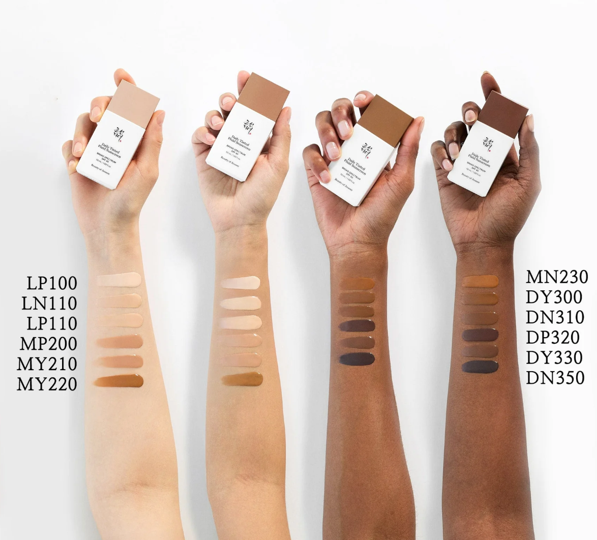 Beauty of Joseon Daily Tinted Sunscreen – Farbton-Auswahl 12 Varianten Übersicht