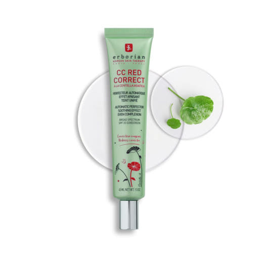 erborian CC Red Correct 45ml – Rötungen neutralisieren koreanische Kräuter Tiger Grass