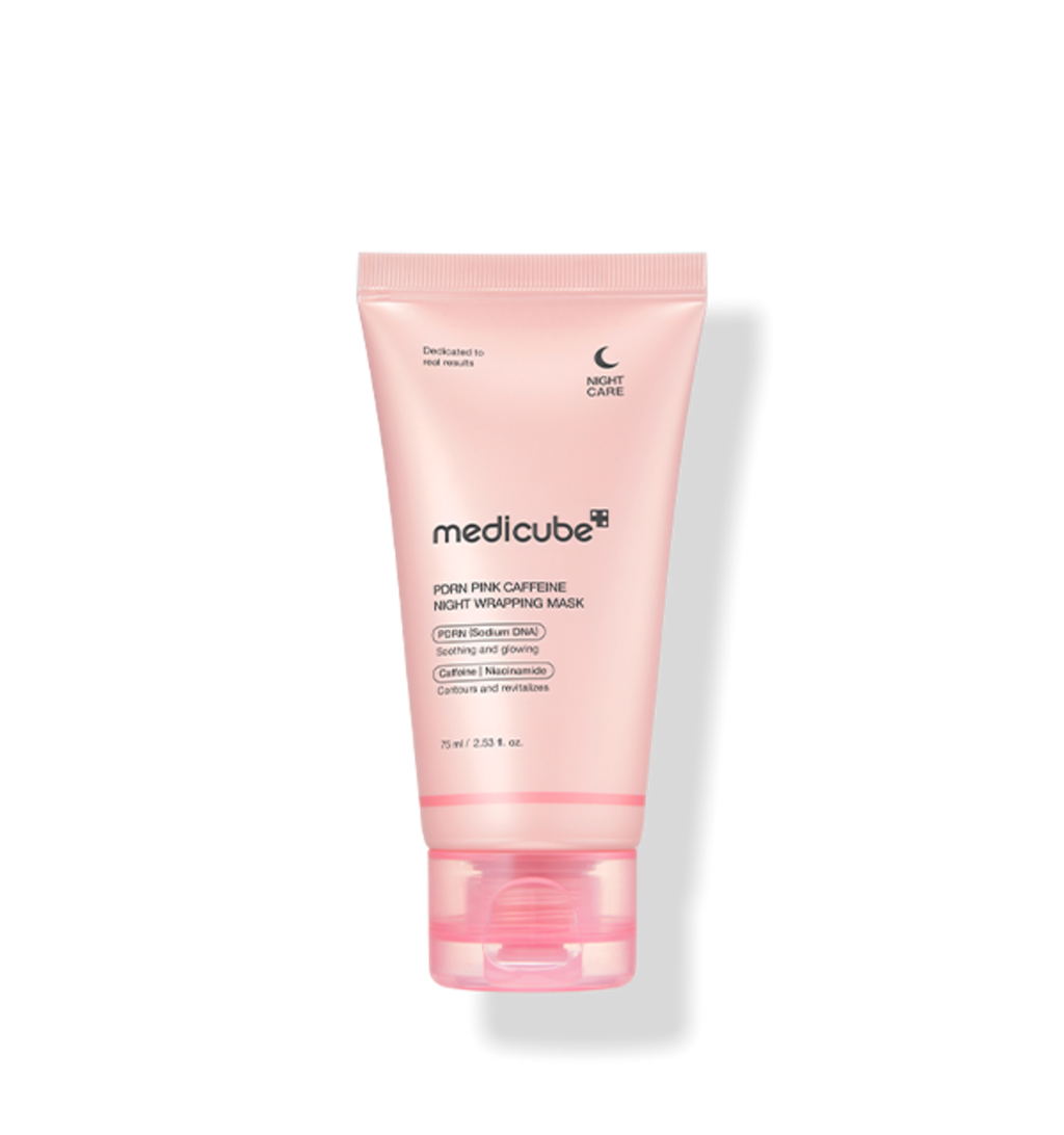 medicube PDRN Pink Caffeine Night Wrapping Mask 75ml – straffende PDRN Nachtmaske Koffein
