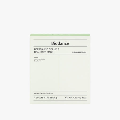 Biodance Sea Kelp Real Deep Mask 4er – Meeresalgen beruhigende Tuchmaske