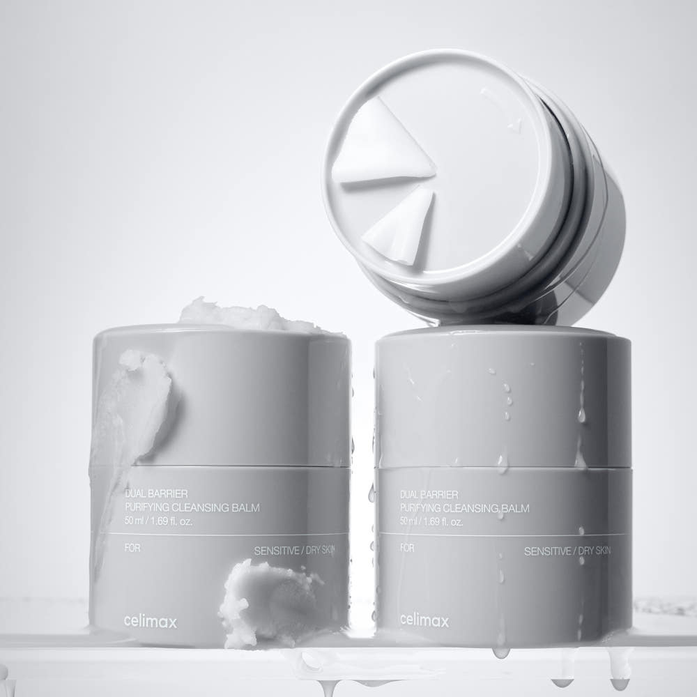 celimax Dual Barrier Purifying Cleansing Balm Set 50ml+50ml – Ceramide Panthenol Makeup