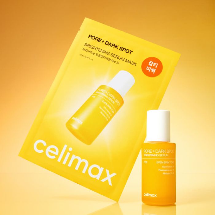 celimax Pore+ Dark Spot Brightening Serum Mask 10er – 10-fach Hyaluron AHA PHA