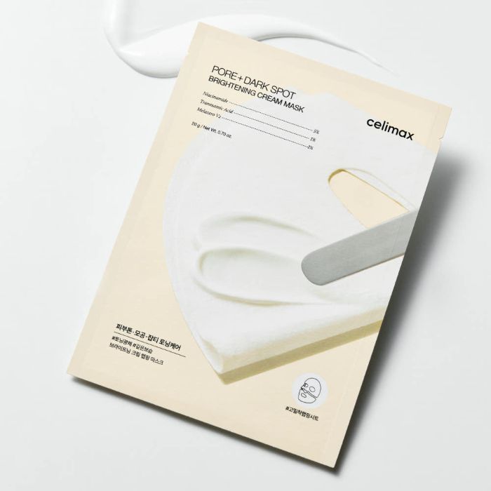 celimax Pore+ Dark Spot Brightening Cream Mask 4er – Niacinamid Tranexamsäure 100h Feuchtigkeit