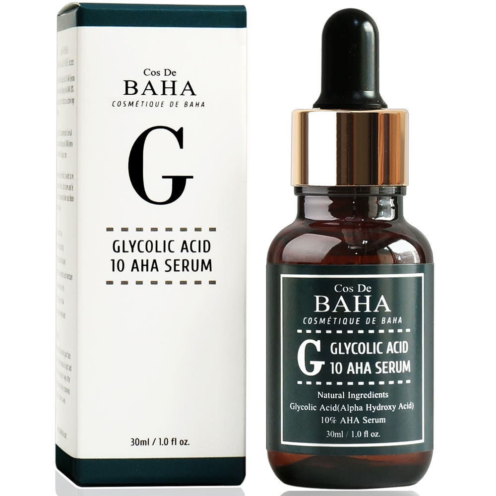 Cos De BAHA G Glykolsäure 10% AHA Serum 30ml – exfolierendes Peeling Serum