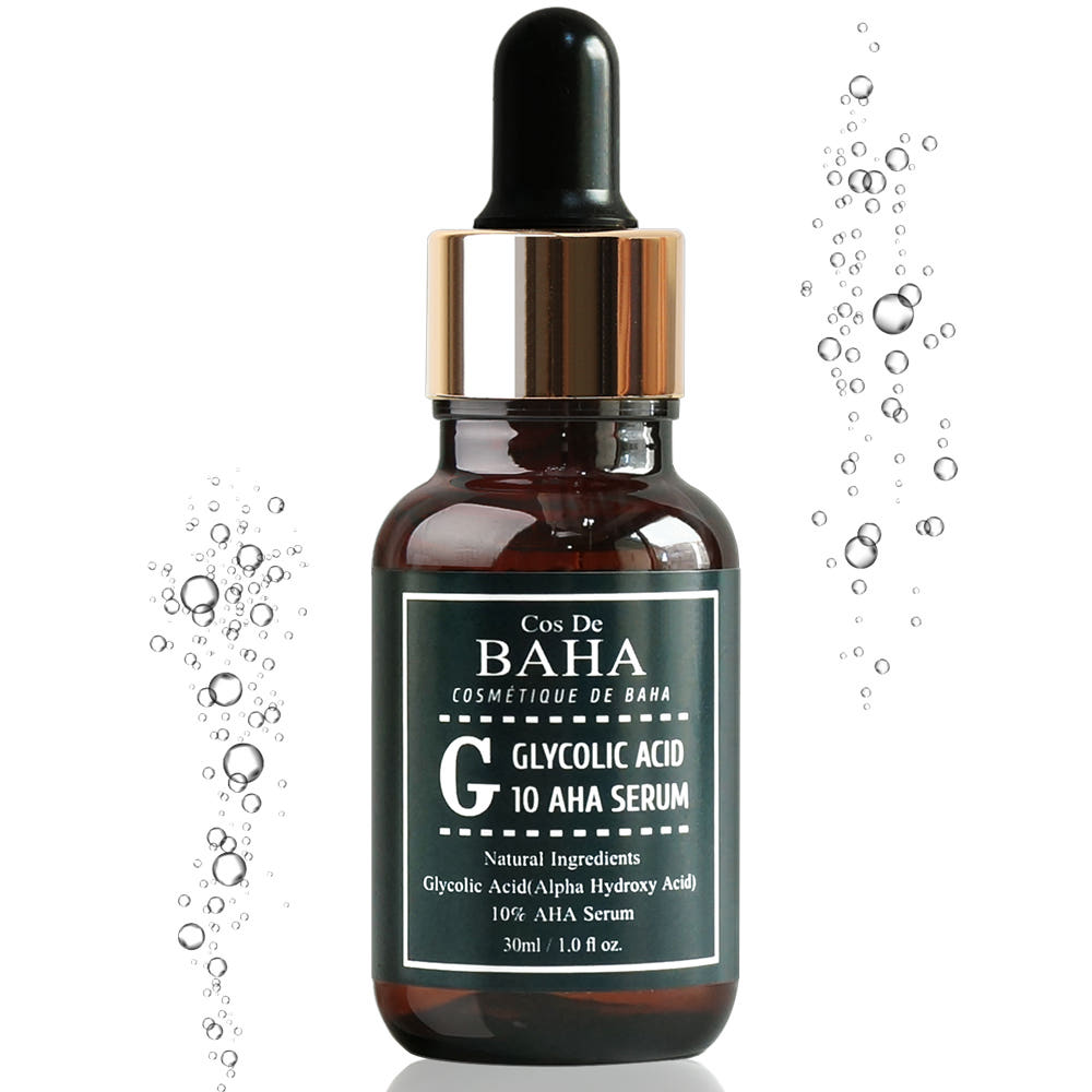 Cos De BAHA Glykolsäure AHA Serum – Anwendung Routine glatte Haut