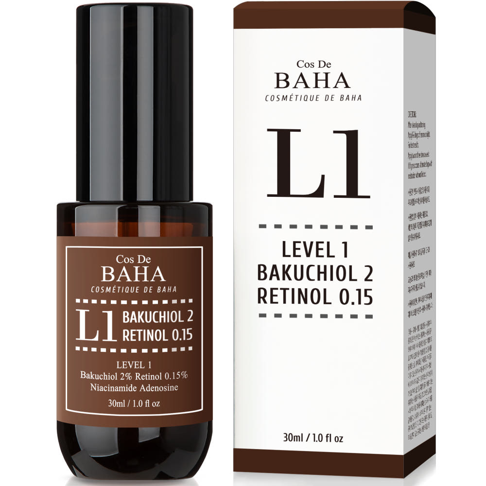 Cos De BAHA L1 Bakuchiol 2% Retinol 0.15% Serum 30ml – Anti-Aging Einstiegsserum