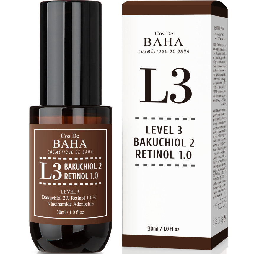 Cos De BAHA L3 Serum – maximale Retinol Wirkung Verpackung