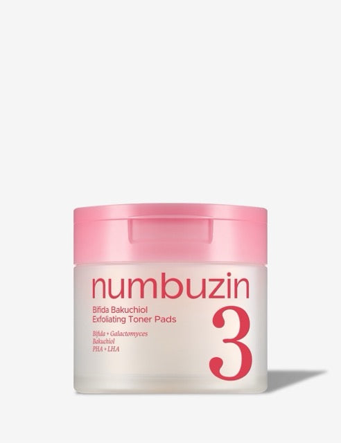 Numbuzin No.3 Bifida Bakuchiol Exfoliating Toner Pads 70er 190ml – porenverfeinernd