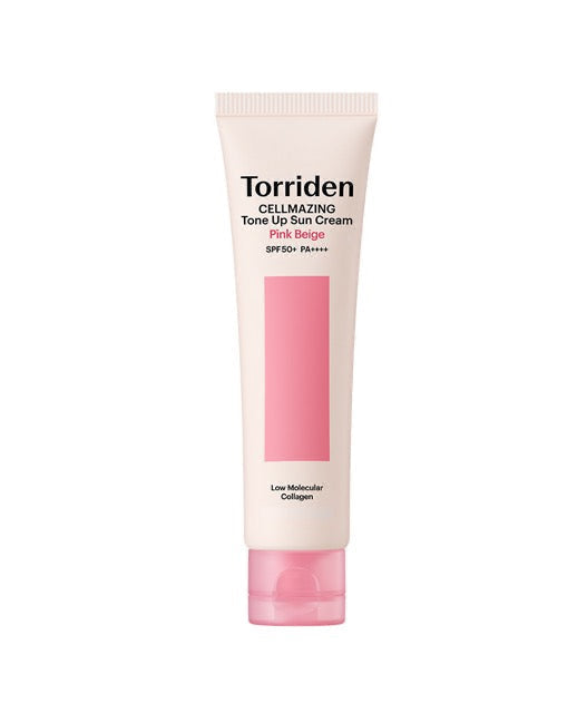 Torriden Cellmazing Pink Beige Tone Up Sun Cream SPF50+ 60ml – getönter Sonnenschutz