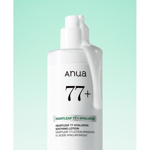 Anua Heartleaf 77 Lotion – Anwendung beruhigend Hyaluronsäure Glow