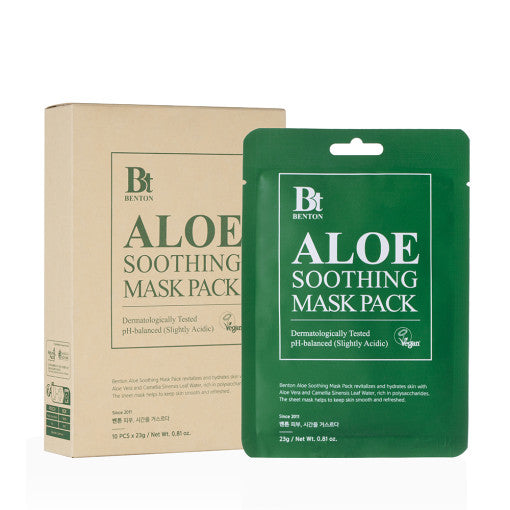 Benton Aloe Soothing Sheet Mask 23g x 10er – beruhigende Aloe Tuchmaske