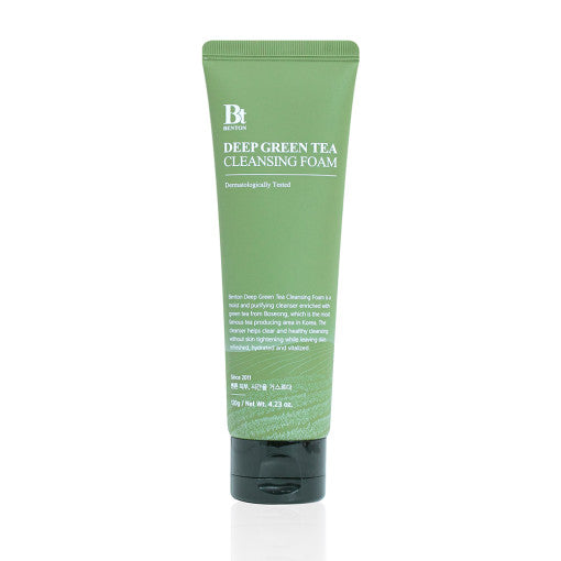 Benton Deep Green Tea Cleansing Foam 120g – Reinigungsschaum Grüner Tee