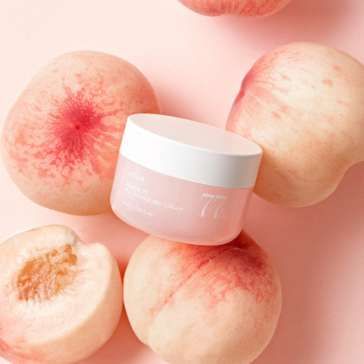 Anua Peach 77 Niacin Enriched Cream 50ml – aufhellende Feuchtigkeitscreme Pfirsich Niacinamid